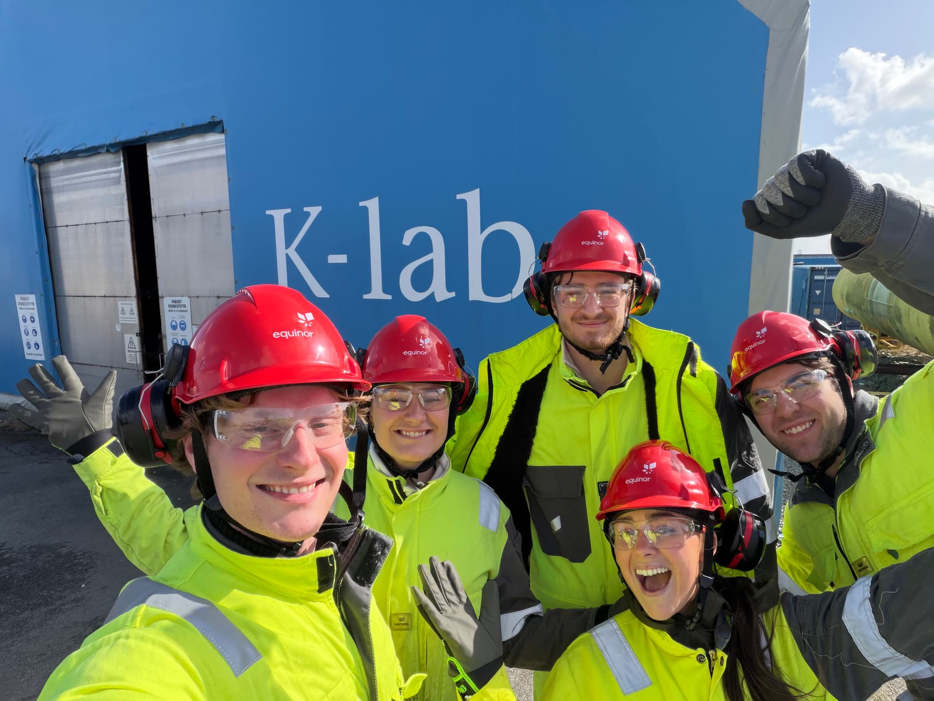 The Saro Robotics team on-site at K-lab